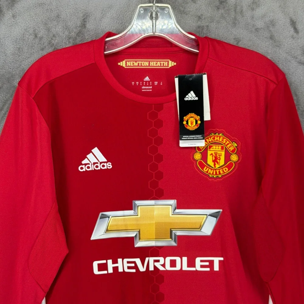 Adidas Manchester‎ United 2016-17 Home Jersey Mens Small Red Long Sleeve AI6718